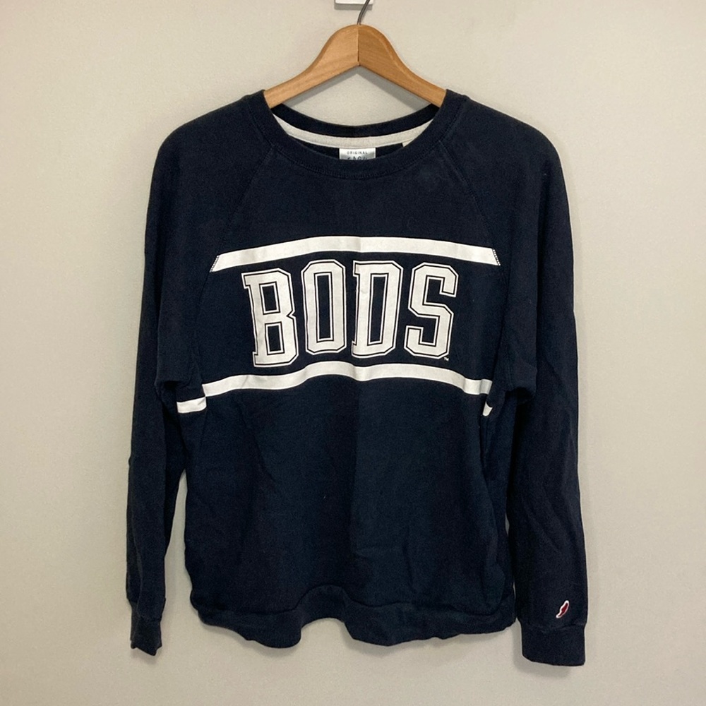 Washburn University Bods Sweatshirt, women’s size large, navy blue and white